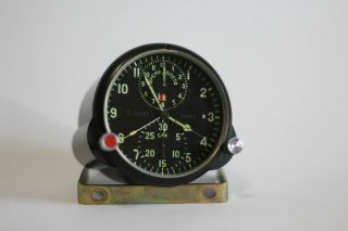 Russian Soviet Ussr Military Airforce Aircraft Cockpit Clock Achs - 1