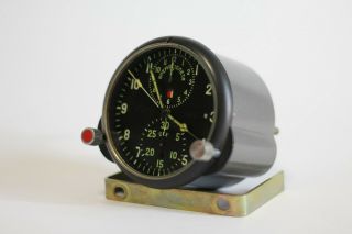 Russian Soviet USSR Military AirForce Aircraft Cockpit Clock AChS - 1 3