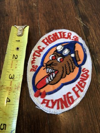 USAF 36th Tactical Fighter Squadron Flying Fiends Patch Pair 2