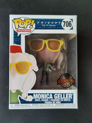 Funko Pop Television: Friends - Monica Geller With Turkey Head Damage Box