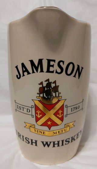 Jameson Irish Whiskey Pitcher Wade Pdm England Ceramic 6 " Tall