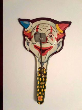 Vintage Devil Clown Clapper Us Metal Toy Mfg.  Co.  Noisemaker Year Halloween