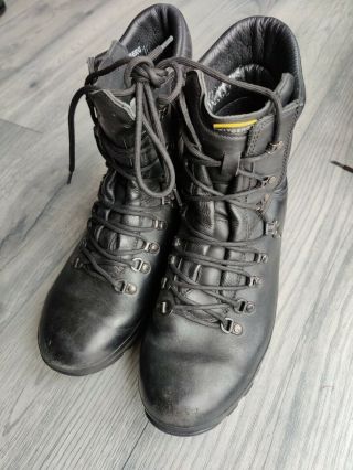 British Army Black Alt - Berg Boots Good Grade 1 Boots - Size Uk 10 L - Security