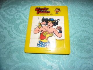 Vintage 1978 D C Comics Wonder Woman Slide Puzzle No.  4620