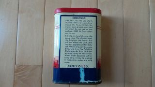 Vintage Skelly Oil Company Oil Polishing Cloth Can - 2