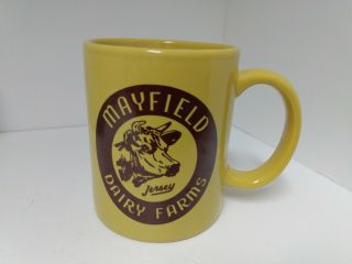 Mayfield Dairy Farms Yellow Coffee Cup Mug In
