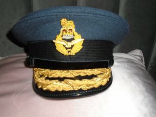 Raf Air Vice Marshal Cap With Badge Raf Issue Size 58cm