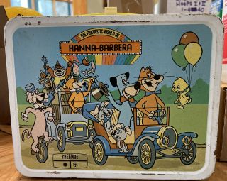 1977 Kst The Funtastic World Of Hanna - Barbera Yogia Bear Metal Lunch Box