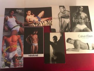 29 VTG 90’s BOXERS,  BRIEFS OR ?? ADV Postcards,  Flyers,  Semi Nude Hunks,  GAY Int 2