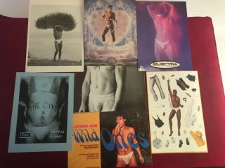 29 VTG 90’s BOXERS,  BRIEFS OR ?? ADV Postcards,  Flyers,  Semi Nude Hunks,  GAY Int 3
