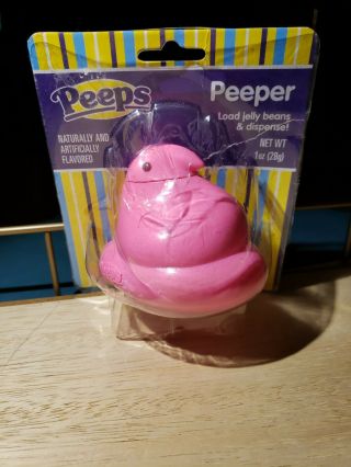 Peeps Easter Yellow Chick Peeper Jellybean Dispenser