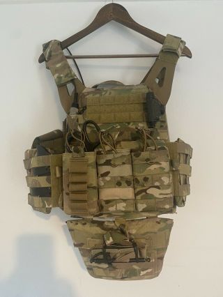 Crye Precision Jpc 2.  0 Multicam Large With Nijiii Plates,  Side And Pelvis Armour