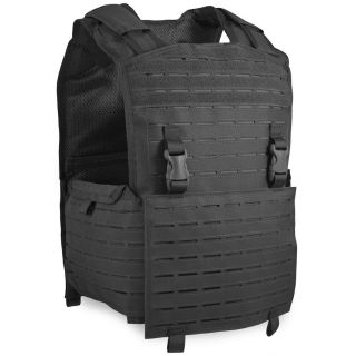 Bulldog Mission Alert Military Police Tactical Molle Armour Plate Carrier Black