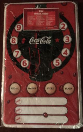 Coca Cola Coke Collectible Poster Phone Real Speaker Wall Phone