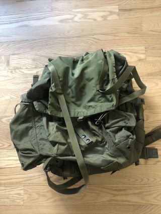 Us Army Large Alice Ruck Pack & Frame - Complete With Camouflage Cover