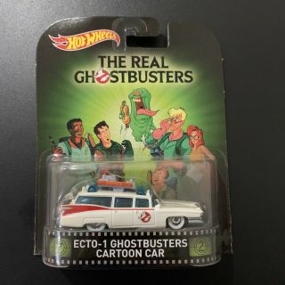 Hot Wheels Retro Entertainment Real Ghostbusters Cartoon Car Ecto - 1
