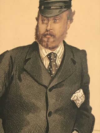 Rare Vanity Fair 1873 Prince Of Wales “the Prince” Bio