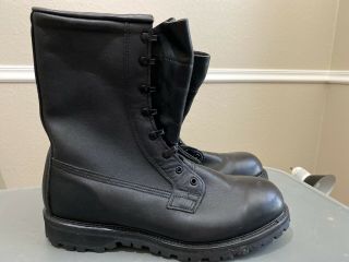Cs Black Leather U.  S Military Combat Boots Mens Size 11.  5w 1994 Vintage 8 - 94