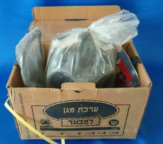 2008 Gas Mask Box Israeli Idf Civilian Adult Nato Filter Drink.  Tube