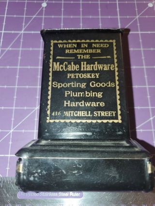 Mccabe Hardware Petoskey Michigan Metal Match Holder Sporting Goods Plumbing