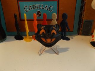 Vintage Halloween Black Cat Plastic Clicker Noise Maker