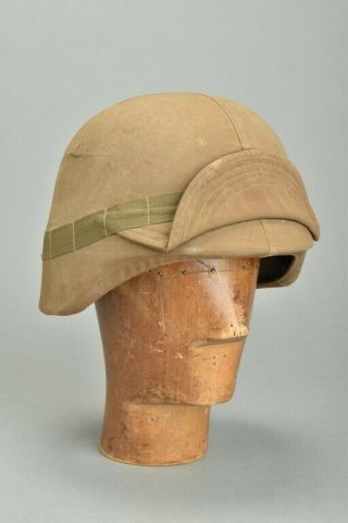 South African Army Sadf S7 3/8 M87 Kevl@r Head Protector With Nutria Cover.  Yya