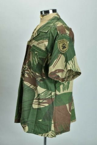 Rhodesian Army / BSAP 1970s Brushstroke Camouflage Combat Shirt,  PATU Badge.  ACU 2