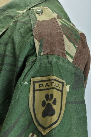 Rhodesian Army / BSAP 1970s Brushstroke Camouflage Combat Shirt,  PATU Badge.  ACU 3
