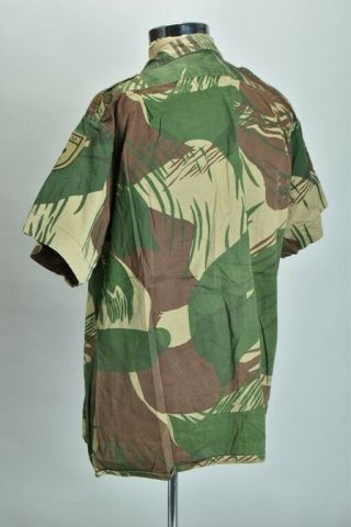 Rhodesian Army / BSAP 1970s Brushstroke Camouflage Combat Shirt,  PATU Badge.  ACU 4