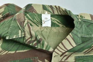 Rhodesian Army / BSAP 1970s Brushstroke Camouflage Combat Shirt,  PATU Badge.  ACU 6