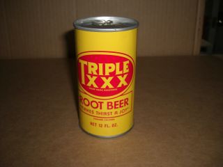 Triple Xxx Root Beer Soda Can 12 Oz 1970 