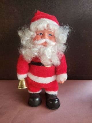 Vintage Musical Walking Santa Claus Battery Operated Figure with box 2
