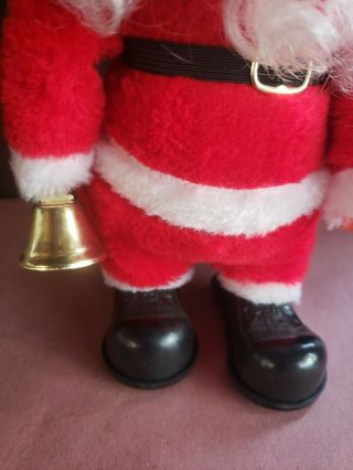 Vintage Musical Walking Santa Claus Battery Operated Figure with box 3