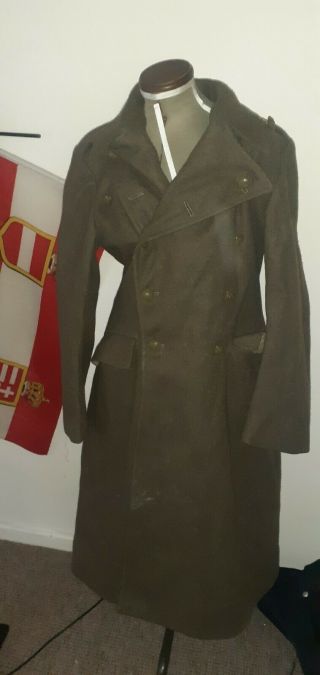 British Army Wool Greatcoat 1952 40 Chest