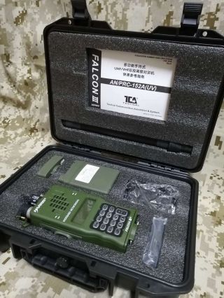 Tca An/prc - 152a (multiband) Mbitr Fm Radio Aluminum Handheld Interphone Vhf Uhf
