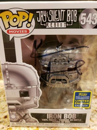 Funko Pop Jay & Silent Bob Reboot 543 Iron Bob Signed By Kevin Smith In Hand