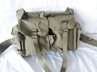 South African Sadf Pattern 70 Kidney Pouches & Belt / Buttpack