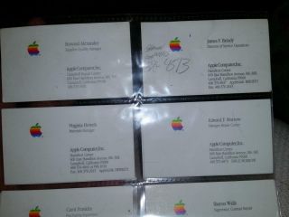 7 Business Cards from Apple Computer Inc Campell CA 2