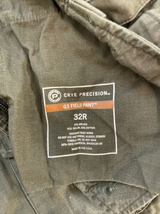 Crye Precision G3 Field Pants,  32 R,  Green 2