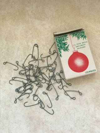 Vintage Christmas Ornament Metal Hooks - Good Quality - 50 Hooks