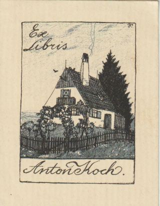Ex Libris Art Deco Exlibris By Sieck Rudolf (1877 - 1957) Germany