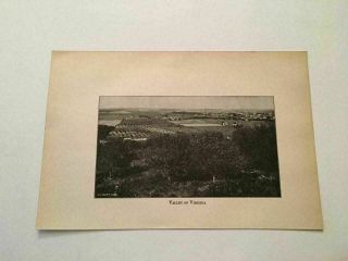Kp63) Landscape View Of Shenandoah Valley Virginia 1924 Print