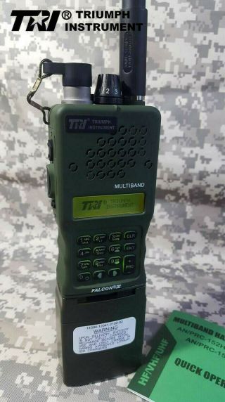 TRI 10W AN/PRC - 152 Multiband Handheld Radio MBITR Aluminum Shell Walkie Talkie 3
