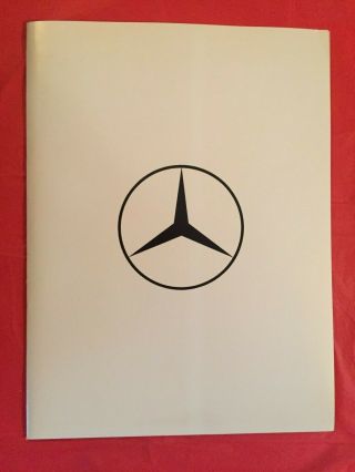 1977 Mercedes - Benz Car Dealer Sales Press Kit
