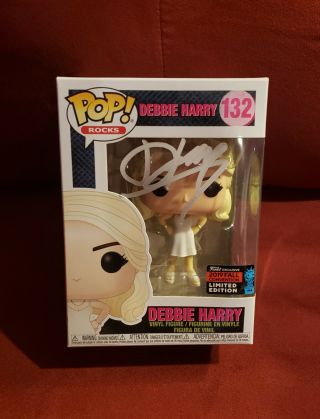 Debbie Harry Autographed Funko Pop 132 With - Rocks Exclusive - Blondie