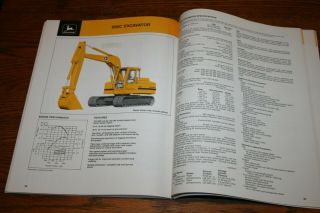 1986 John Deere Industrial Construction Tractors Advertising Sales Brochure 3