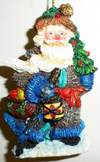Possible Dreams Crinkle Claus Black Forest Santa Ornament Figurine