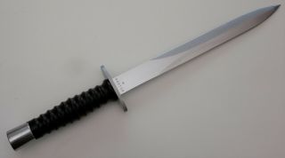 Swiss Army Stgw 57 Bayonet With Scabbard And Leather Frog