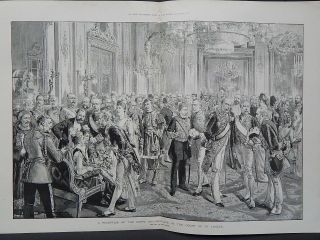 The Illustrated News Of The World,  Double Page 1 Aug 1891 Corps Diplomatique