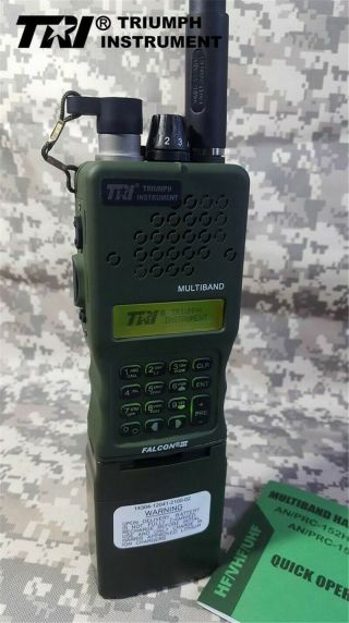Us Stock Tri An/prc 152 Multiband 12.  6v 10w Handheld Radio Mbitr Alu Shell